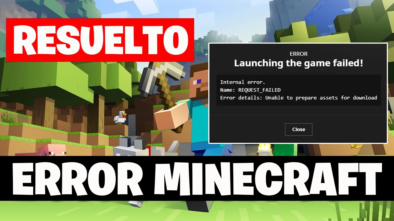 Minecraft Launcher Unable to prepare files for Download Error al Iniciar el Juego Solucion