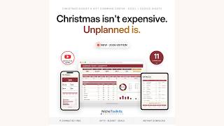 Christmas Budget & Gift Tracker Spreadsheet — Full Tutorial | Gift Planner, Caps + Deal Tracker