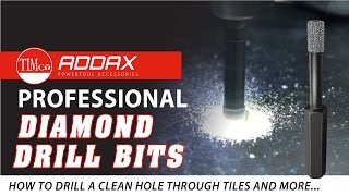 Diamond Drill Bits - TIMco How To Tuesday - Drilling a hole into tiles