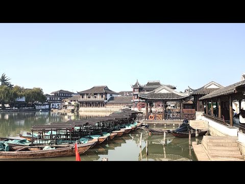 Cidade Antiga de Jinxi - Cidade Antiga de Jiangnan Shuifu, de 2.000 anos, batida de ultra-alta qualidade 4K, cenário de batida da cidade, viagens pela China