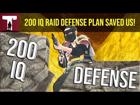 200IQ RAID DEFENSE PLAN SAVED US! (Rust)