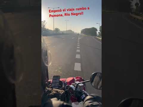 Viaje a Pomona, Río Negro, en moto!!