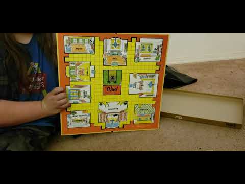 original vintage "Clue" board game with all pieces.