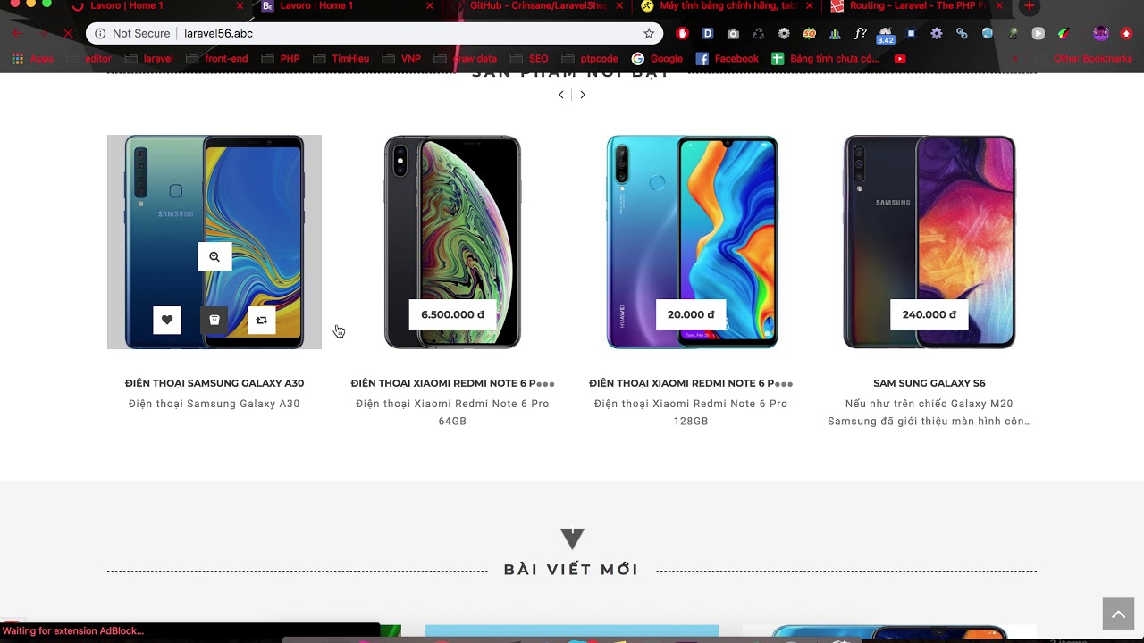 Bài 33 - Mua hàng - Giỏ Hàng - Xây dựng website bán hàng Laravel