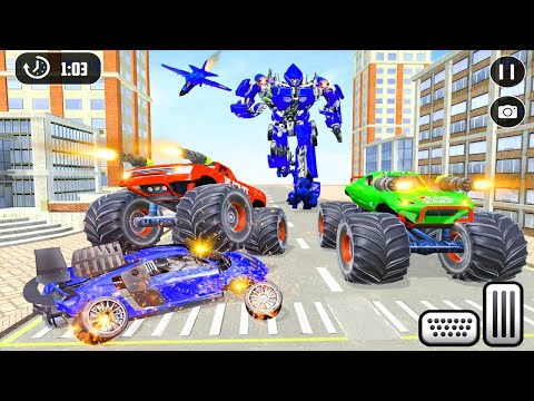 US Police Monster Truck Robot - Police Robot Transform Shooting Game | Android Gameplay