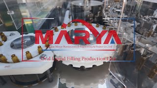 Automatic oral liquid and Syrup filling and capping production line youtube video