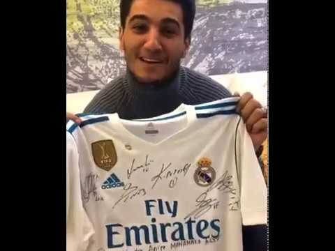 الفنان محمد عساف يشكر لاعبين ريال مدريد وكريستيانو رونالدو على القميص 2018