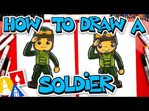 How To Draw A Soldier Saluting (Veterans Day) - YouTube
