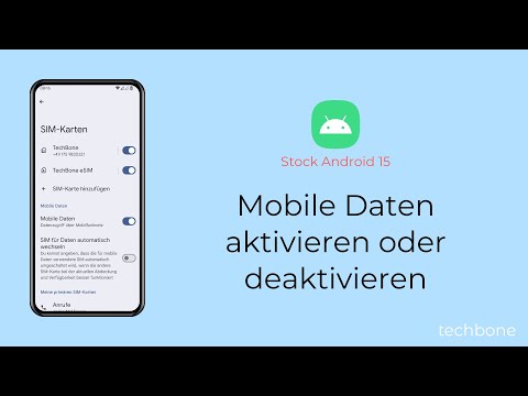 Mobile Daten aktivieren oder deaktivieren [Android 15]