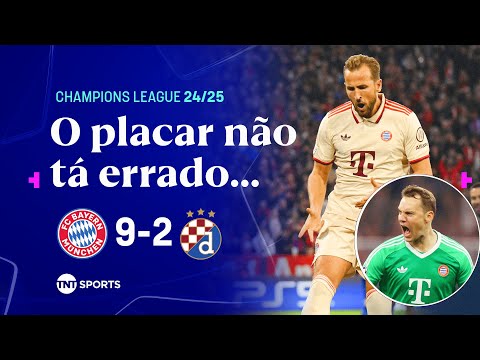 Gols e lances de Bayern x Dinamo Zagreb