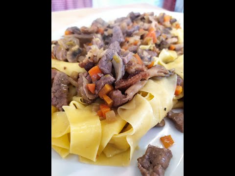 Le ricette di Alessandra: Pappardelle anatra e funghi