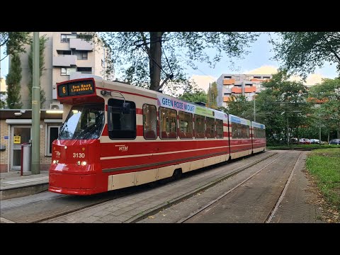 HTM tramlijn 6 Remise Lijsterbes - Den Haag Leyenburg - Leidschendam Noord v.v. | BN GTL8 3130 | '21