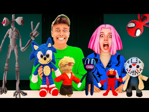 VOODOO-PUPPEN PRANK mit JASON, CARTOON CAT, MATHELEHRERIN.EXE, SONIC.EXE, ELMO und SPIDER-MAN!!!