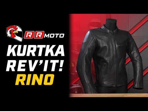 REVIT RINO _ klasyczna skórzana kurtka na motocykl z AA