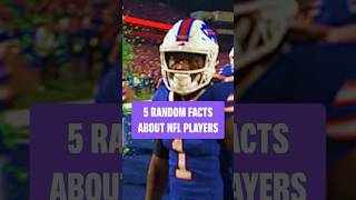 5 random facts about NFL players! 🖐️🏈
