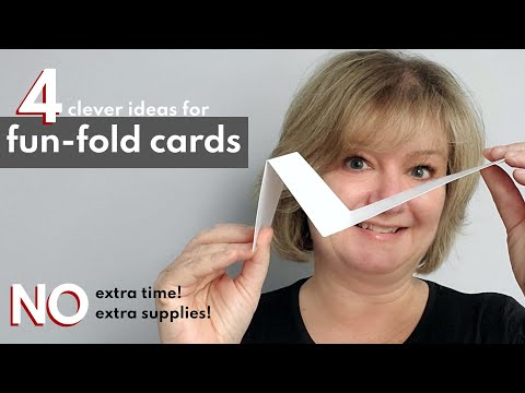 4 SURPRISING FUN FOLD cards (NO extra time or supplies!) (collab with Gerry)