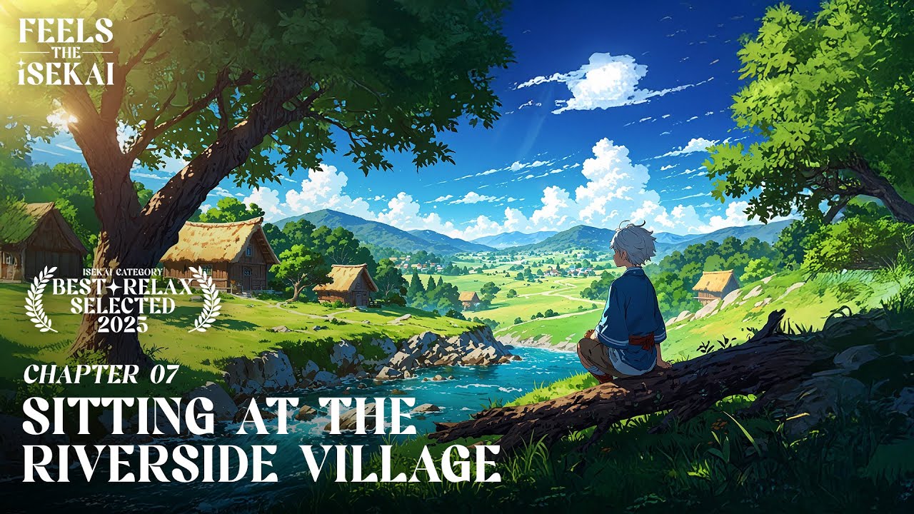 🎧 sitting at the riverside village ☀️🏞️ - Isekai Anime Relaxing Music | River & Nature Ambience