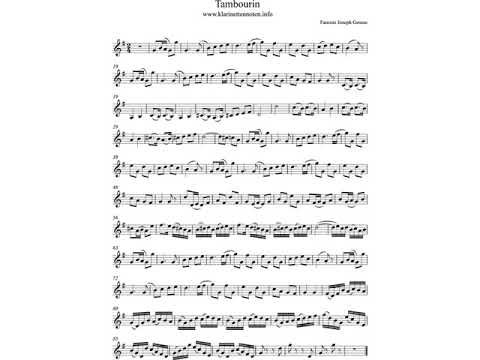 play Clarinet   Tambourin Gossec