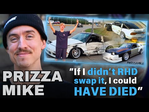 Thumbnail for PrizzaMike on 240sx Crash Story, RC vs Sim Drifting & $50 Integra? | Circle of Drift #131 by Drifting