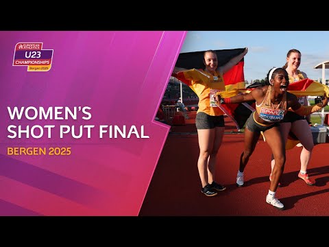 GERMANY DOMINATE 🥇🥈🥉 | Women’s Shot Put Final | Bergen 2025 European Athletics U23 Championships