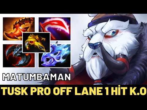 MATUMBAMAN Tusk Pro Safe Lane 1 Hit K.o 7.31 Dota 2