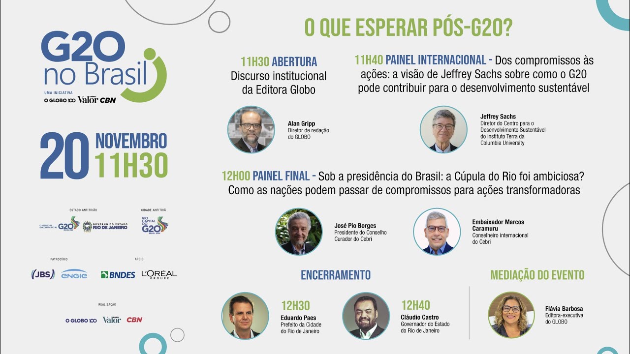 O que esperar pós-G20? | G20 NO BRASIL
