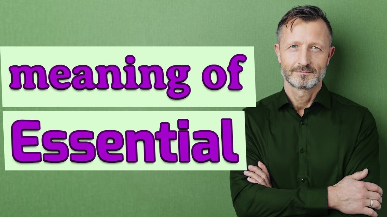 What is the root word of essential?