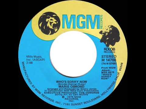 1975 Marie Osmond - Who’s Sorry Now