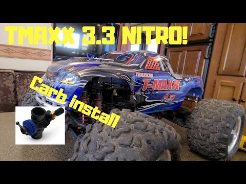 Traxxas Tmaxx 3.3 Nitro Carb Install and test