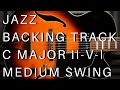 Jazz Guitar Backing Track 2 - 5 - 1 | C Major (Medium Swing)