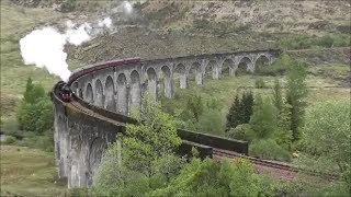 preview picture of video 'The Jacobite crossing Glenfinnan Viaduct'