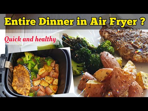 Air fryer Chicken and Potatoes Recipe. Healthy Air fryer Dinner Recipes for beginners.#dinnerrecipe