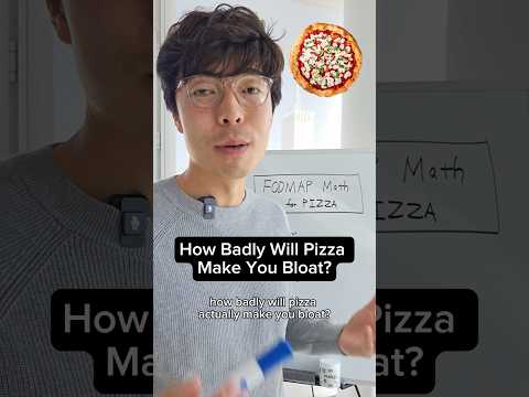 This is how badly pizza will make you bloat. #ibs