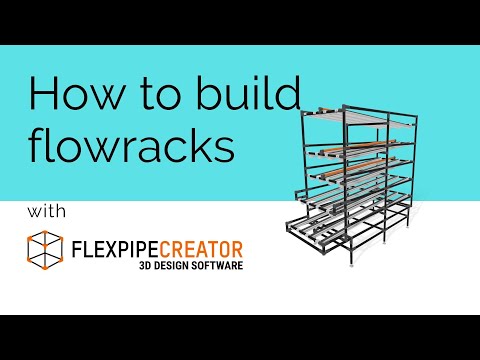 How to design a flowrack with Flexpipe Creator extension for SketchUp webinar | Flexpipe