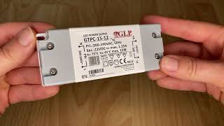 GTPC-15-12 Zdroj konstantního napětí 12V 1.25A 15W