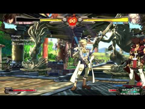 Guilty Gear Xrd REV 2 Sin beak driver CH combo into safe jump