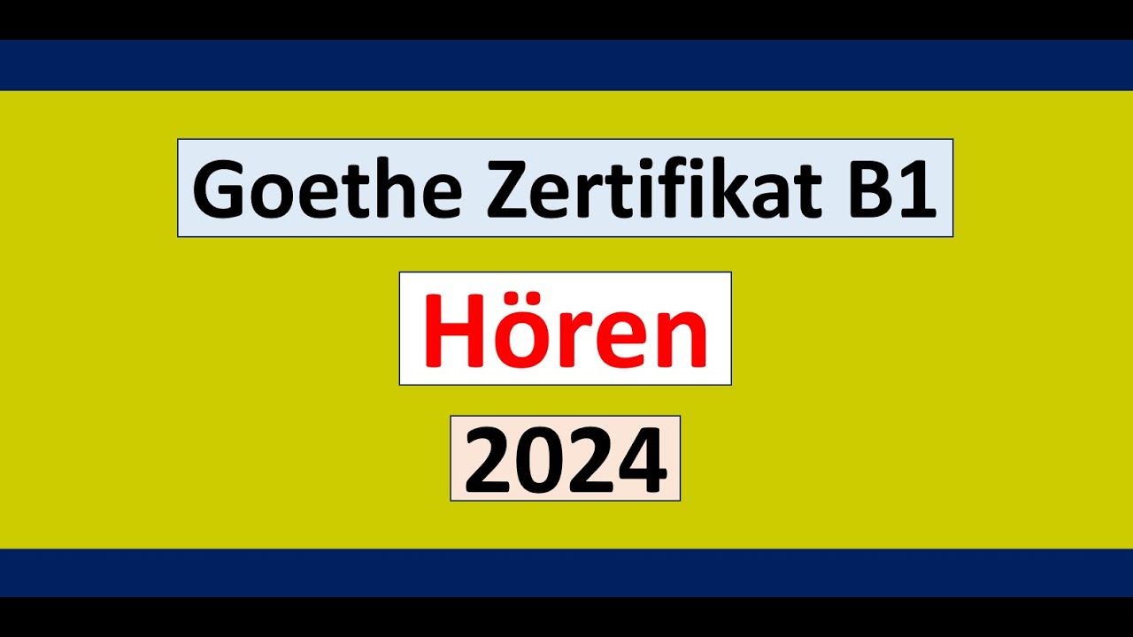 Goethe Zertifikat B1 Hören Modelltest mit Antworten am Ende || Vid - 223