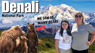 Denali National Park: WILDLIFE EVERYWHERE & Clear Mountain Day!!