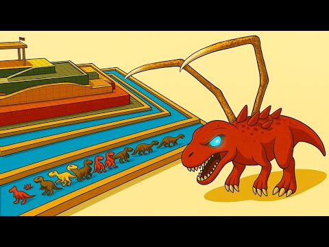 ESCAPE FROM ALIEN ALLOSAURUS - Animal Revolt Battle Simulator - ARBS