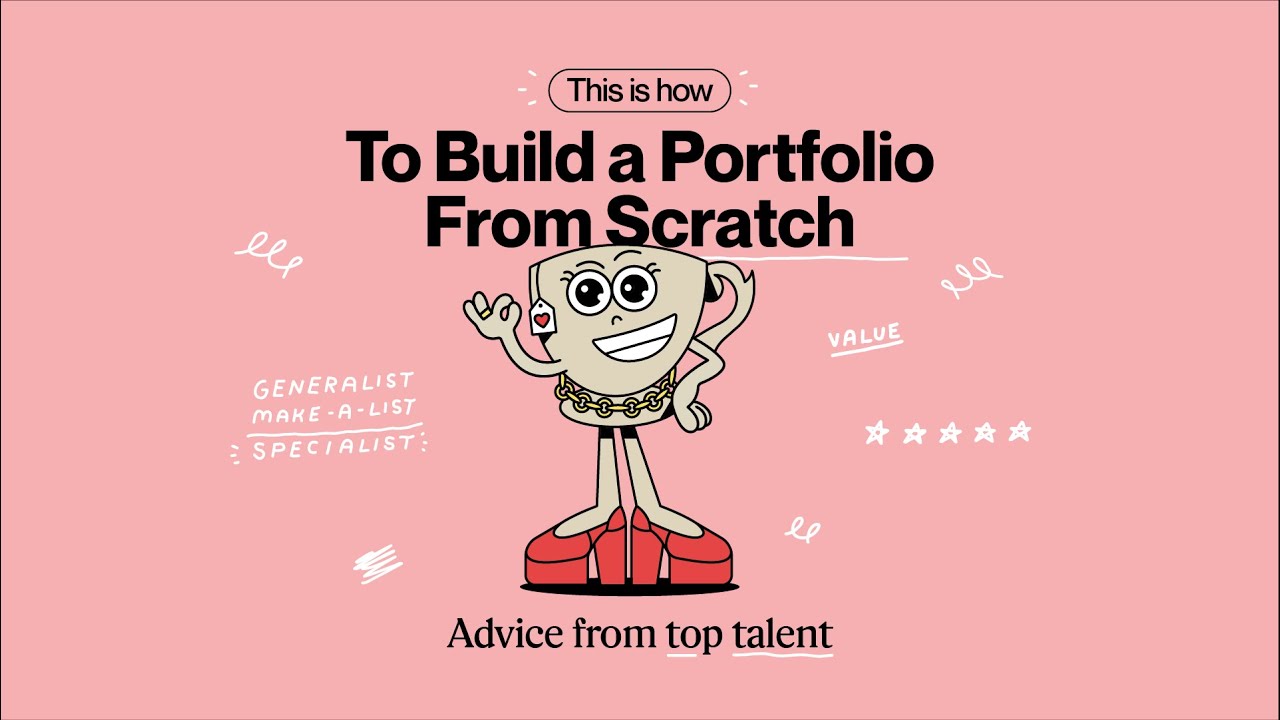 How to build a portfolio | Animation educational explainer video | Upwork | and action