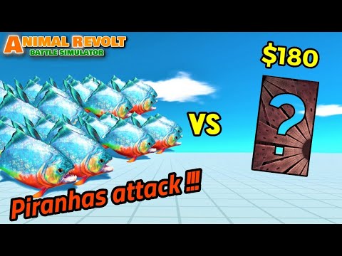 Piranhas vs random team same price ARBS animal revolt battle simulator