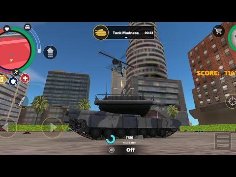 Tank Vs Helicopter 🔥 Rope Hero Vice Town - Gameplay Walkthrough