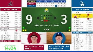 【大谷翔平 初回 21号ソロ、左膝の持続的な違和感のため先発見送り】 7/11　11:10　#14　ドジャース 対 ダイヤモンドバックス　823927
