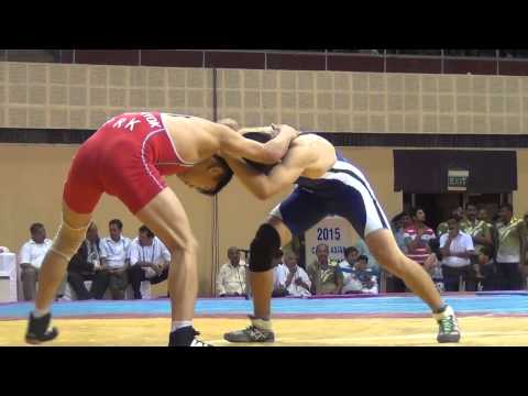 Asian cadet FS & GR 2015 : FS 50kg  Gold PRK vs JPN Kum Kum Hyo vs Araiki Daik