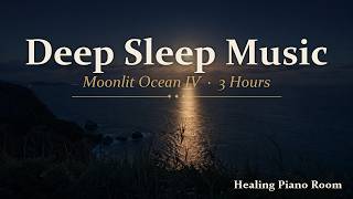 Moonlit Ocean IV 🌊 Sleep Meditation Piano — Moonrise from the Cliffs｜崖から望む月の出の海【睡眠用BGM・3時間】