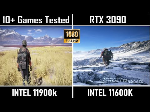 Intel i9 11900k vs i5 11600k 11th generation Comparison Gaming