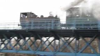 preview picture of video 'Turnov-vlaky na mostě (Jizera). Trains on the Bridge. 2009. 1m17s.wmv'