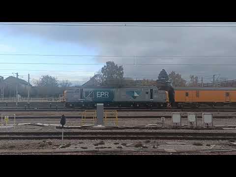 37423 and 37422 start up at Cambridge reception 1&2 (7/11/25)