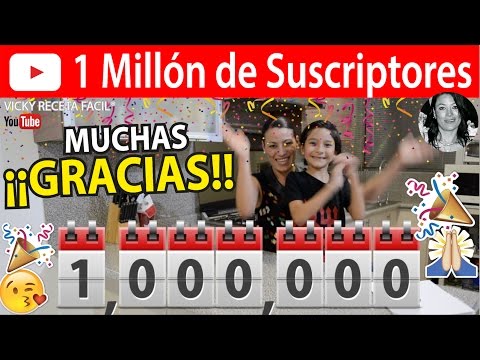 1 MILLÓN DE SUSCRIPTORES | Vicky Receta Facil Video