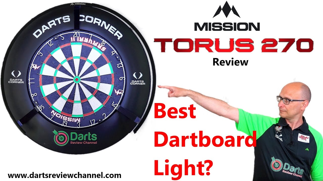 Mission Darts Torus 270 Dartboard Light Review Best Dartboard Light 